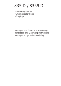Manual AEG 835D-M Cooker Hood