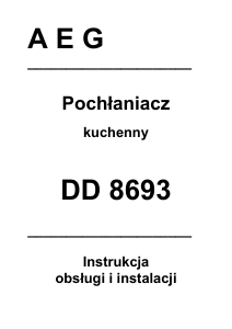Instrukcja AEG DD8693-M Okap kuchenny