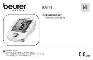 Handleiding Beurer BM 44 Bloeddrukmeter