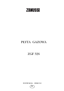 Instrukcja Zanussi ZGF326ICX Płyta do zabudowy