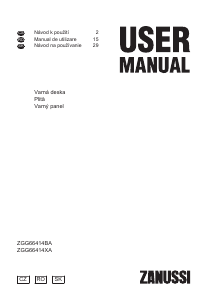 Manual Zanussi ZGG66414XA Plită