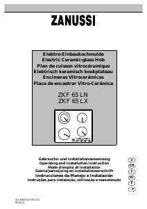 Bedienungsanleitung Zanussi ZKF65LN Kochfeld
