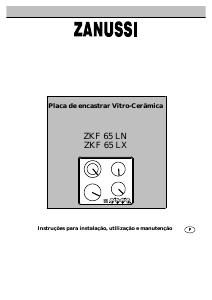 Manual Zanussi ZKF65LN Placa