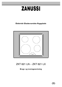 Brugsanvisning Zanussi ZKT621LX Kogesektion