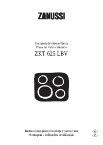 Manual de uso Zanussi ZKT625LBV Placa