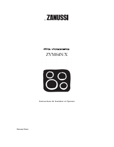 Manual Zanussi ZVM64N Plită