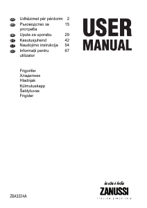 Manual Zanussi ZBA3224A Frigider
