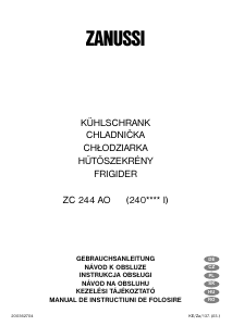 Manual Zanussi ZC244AO Frigider
