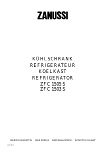 Bedienungsanleitung Zanussi ZFC1505S Kühlschrank
