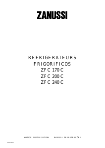 Mode d’emploi Zanussi ZFC170C Réfrigérateur