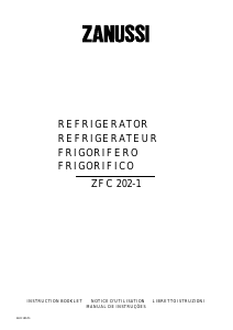 Manual Zanussi ZFC202-1 Refrigerator