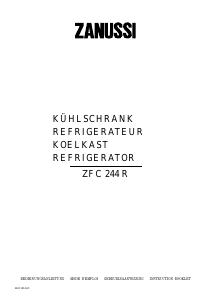 Manual Zanussi ZFC244R Refrigerator