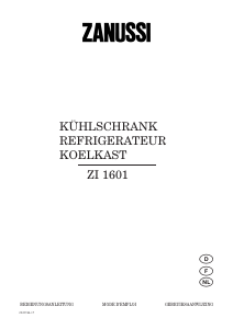 Mode d’emploi Zanussi ZI1601 Réfrigérateur