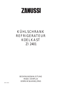 Handleiding Zanussi ZI2401 Koelkast