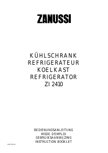 Mode d’emploi Zanussi ZI2410 Réfrigérateur