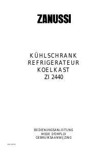 Handleiding Zanussi ZI2440 Koelkast