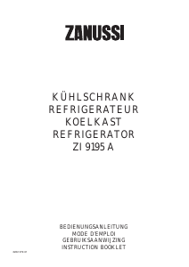 Bedienungsanleitung Zanussi ZI9195A Kühlschrank