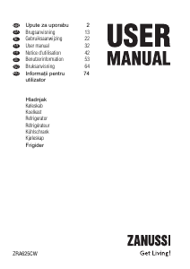 Manual Zanussi ZRA625CW Frigider