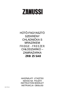 Használati útmutató Zanussi ZRB25SA8 Hűtőszekrény