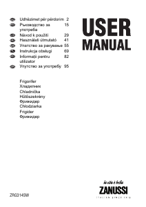 Manual Zanussi ZRG314SW Frigider