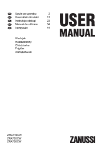 Manual Zanussi ZRG716CW Frigider