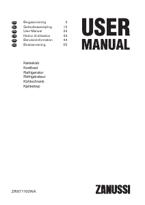 Handleiding Zanussi ZRX71100WA Koelkast