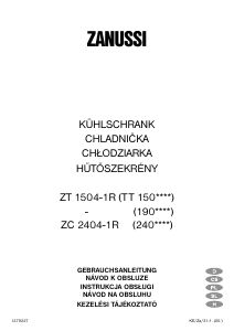 Bedienungsanleitung Zanussi ZT1504-1R Kühlschrank