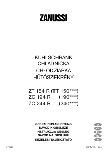 Bedienungsanleitung Zanussi ZT154R Kühlschrank