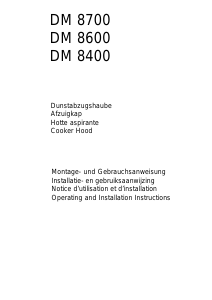 Manual AEG DM8400-M Cooker Hood