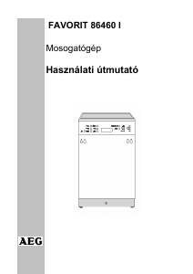 Használati útmutató AEG F86460IW Mosogatógép