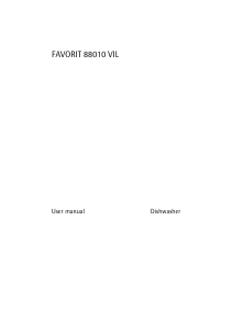 Manual AEG F88010VIL Dishwasher