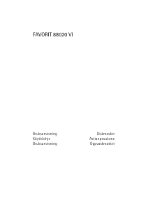 Bruksanvisning AEG F88020VI Oppvaskmaskin