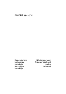 Rokasgrāmata AEG F88420VI Trauku mašīna