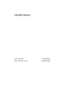 Manuale AEG F89020IA Lavastoviglie