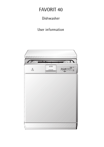 Manual AEG FAV40W Dishwasher