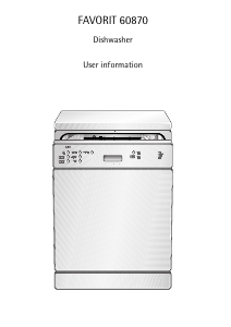 Manual AEG FAV60870M Dishwasher