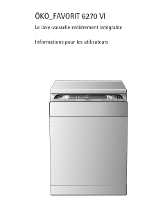 Mode d’emploi AEG FAV6270VI Lave-vaisselle