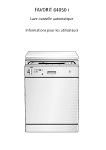 Mode d’emploi AEG FAV64050IB Lave-vaisselle