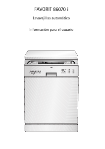 Manual de uso AEG FAV86070IA Lavavajillas