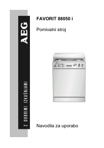 Priročnik AEG FAV88050IA Pomivalni stroj