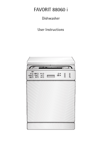 Manual AEG FAV88060IB Dishwasher