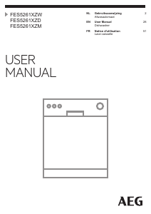 Manual AEG FES5261XZD Dishwasher