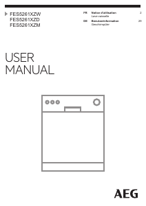 Mode d’emploi AEG FES5261XZM Lave-vaisselle