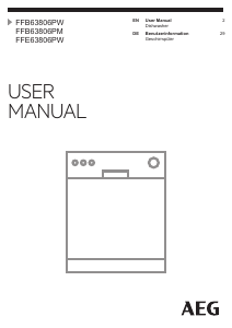Bedienungsanleitung AEG FFB63806PM Geschirrspüler