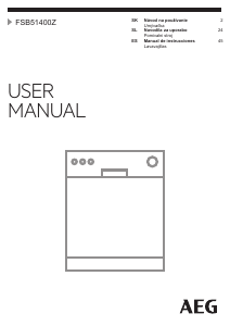 Manual de uso AEG FSB51400Z Lavavajillas