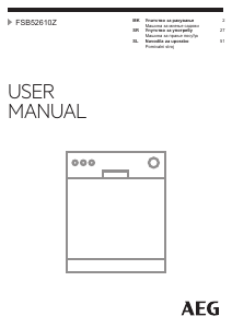 Priročnik AEG FSB52610Z Pomivalni stroj