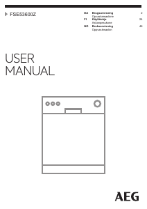 Brugsanvisning AEG FSE53600Z Opvaskemaskine