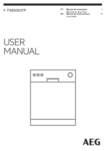 Manual de uso AEG FSE63637P Lavavajillas