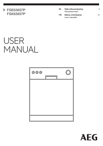 Handleiding AEG FSE63657P Vaatwasser