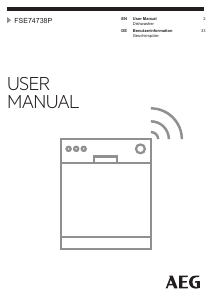 Manual AEG FSE74738P Dishwasher